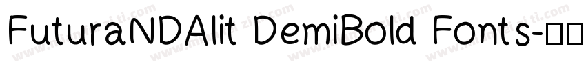 FuturaNDAlit DemiBold Fonts字体转换